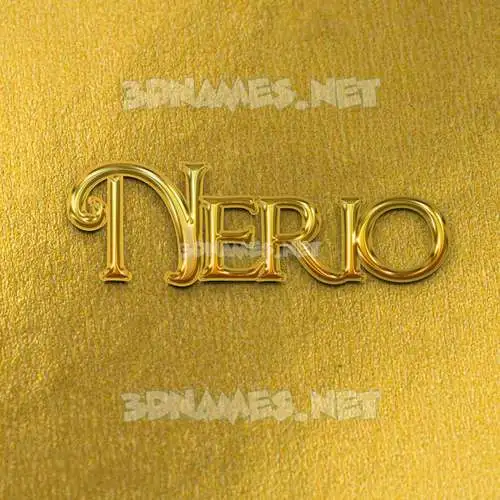 nerio in All Gold style - 3D name wallpaper nerio in All Gold style - 3D name wallpaper
