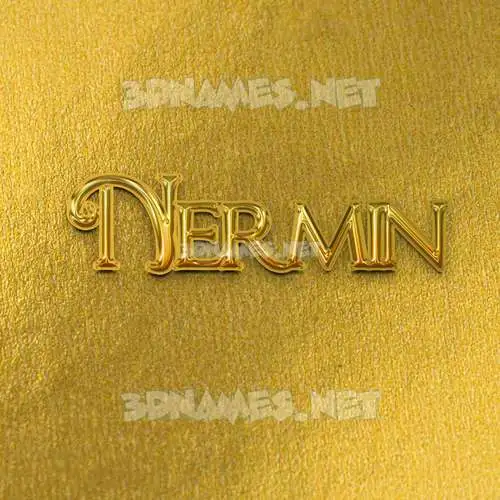 nermin in All Gold style - 3D name wallpaper nermin in All Gold style - 3D name wallpaper