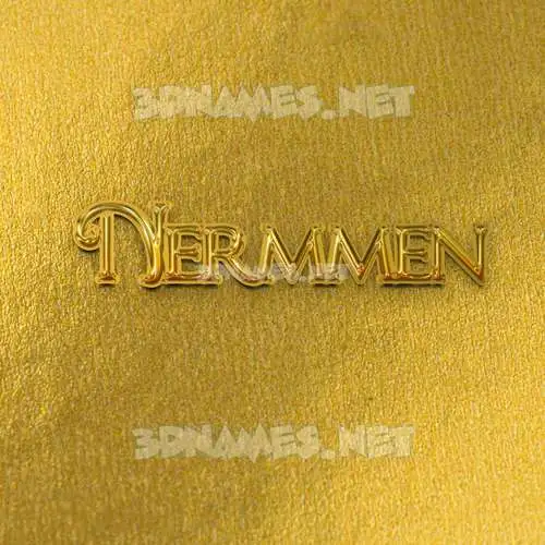 nermmen in All Gold style - 3D name wallpaper nermmen in All Gold style - 3D name wallpaper