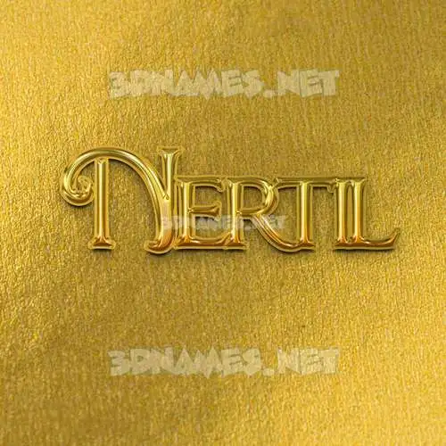 nertil in All Gold style - 3D name wallpaper nertil in All Gold style - 3D name wallpaper