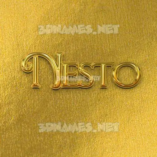 nesto in All Gold style - 3D name wallpaper nesto in All Gold style - 3D name wallpaper