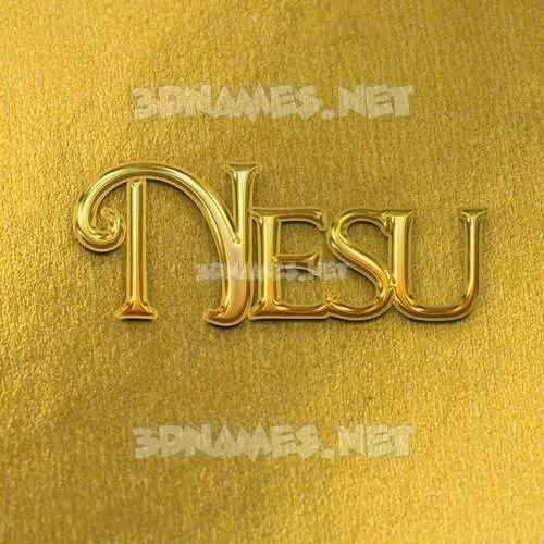 nesu in All Gold style - 3D name wallpaper nesu in All Gold style - 3D name wallpaper