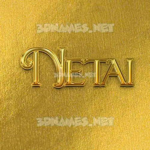 netai in All Gold style - 3D name wallpaper netai in All Gold style - 3D name wallpaper