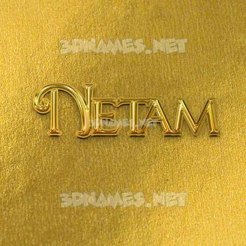 netam in All Gold style - 3D name wallpaper netam in All Gold style - 3D name wallpaper