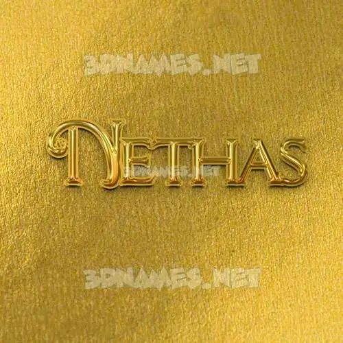 nethas in All Gold style - 3D name wallpaper nethas in All Gold style - 3D name wallpaper