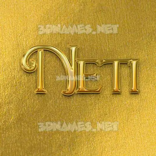 neti in All Gold style - 3D name wallpaper neti in All Gold style - 3D name wallpaper