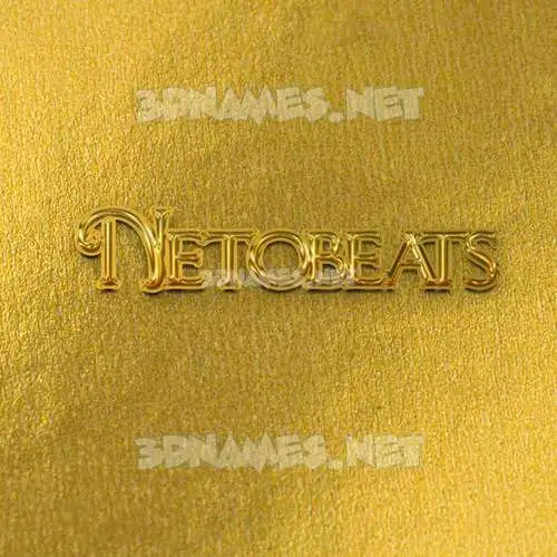 netobeats in All Gold style - 3D name wallpaper netobeats in All Gold style - 3D name wallpaper