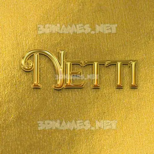 netti in All Gold style - 3D name wallpaper netti in All Gold style - 3D name wallpaper