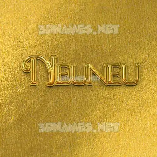 neuneu in All Gold style - 3D name wallpaper neuneu in All Gold style - 3D name wallpaper