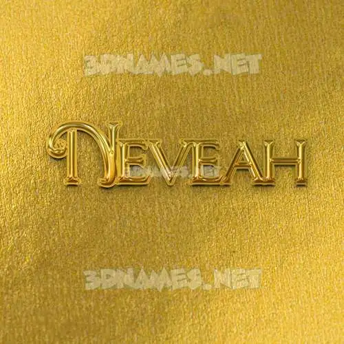 neveah in All Gold style - 3D name wallpaper neveah in All Gold style - 3D name wallpaper