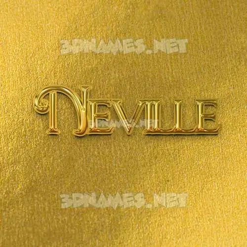 neville in All Gold style - 3D name wallpaper neville in All Gold style - 3D name wallpaper