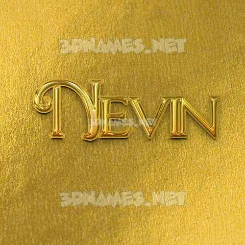 nevin in All Gold style - 3D name wallpaper nevin in All Gold style - 3D name wallpaper