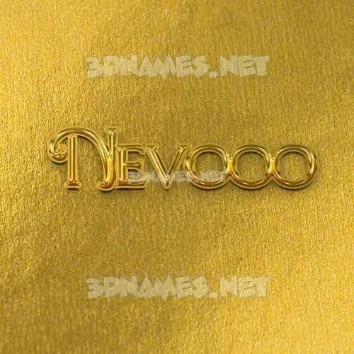 nevooo in All Gold style - 3D name wallpaper nevooo in All Gold style - 3D name wallpaper