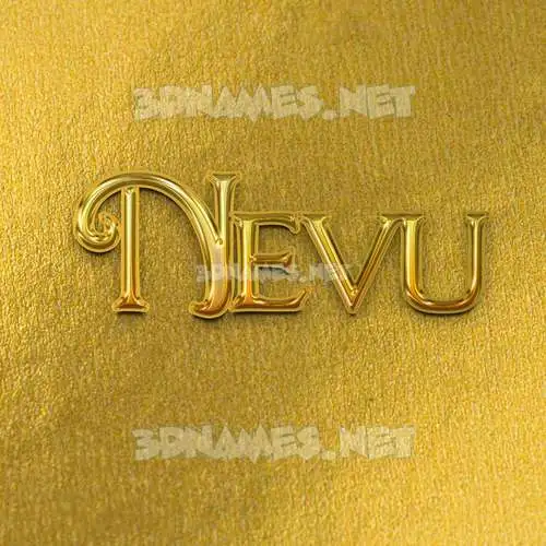 nevu in All Gold style - 3D name wallpaper nevu in All Gold style - 3D name wallpaper