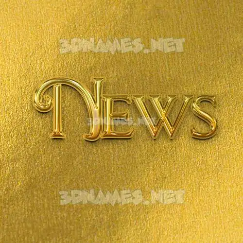 news in All Gold style - 3D name wallpaper news in All Gold style - 3D name wallpaper