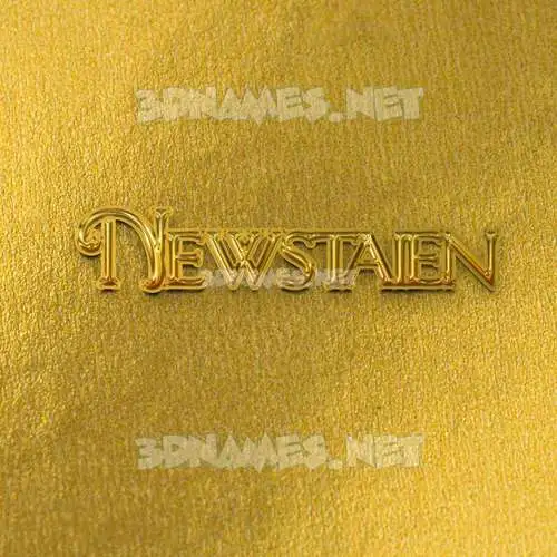 newstaien in All Gold style - 3D name wallpaper newstaien in All Gold style - 3D name wallpaper