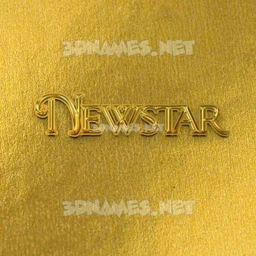 newstar in All Gold style - 3D name wallpaper newstar in All Gold style - 3D name wallpaper