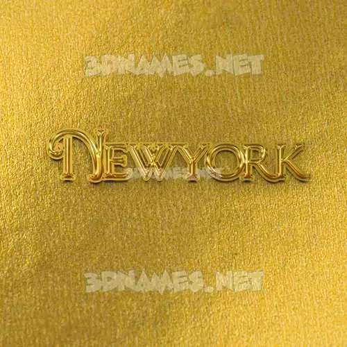 newyork in All Gold style - 3D name wallpaper newyork in All Gold style - 3D name wallpaper