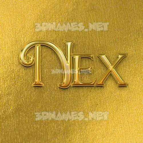nex in All Gold style - 3D name wallpaper nex in All Gold style - 3D name wallpaper