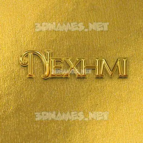 nexhmi in All Gold style - 3D name wallpaper nexhmi in All Gold style - 3D name wallpaper