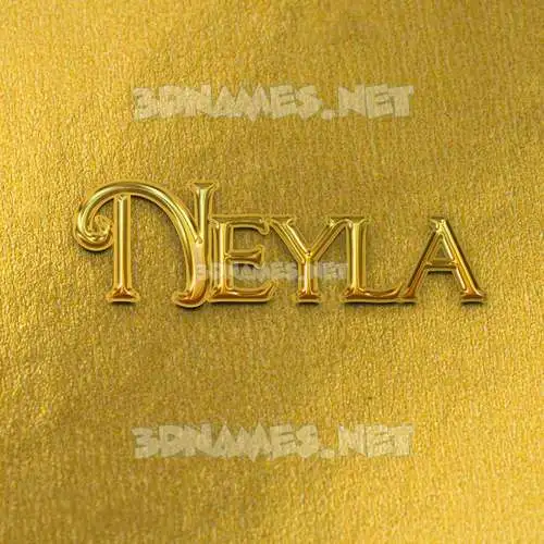 neyla in All Gold style - 3D name wallpaper neyla in All Gold style - 3D name wallpaper