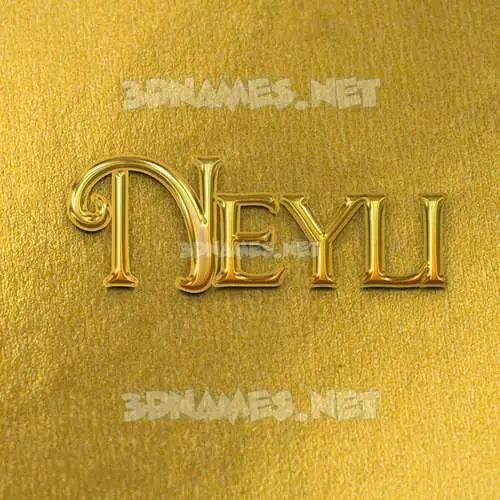 neyli in All Gold style - 3D name wallpaper neyli in All Gold style - 3D name wallpaper