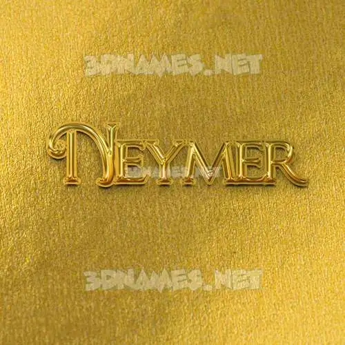 neymer in All Gold style - 3D name wallpaper neymer in All Gold style - 3D name wallpaper