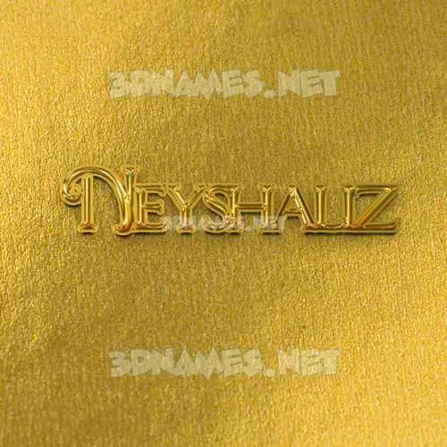 neyshaliz in All Gold style - 3D name wallpaper neyshaliz in All Gold style - 3D name wallpaper