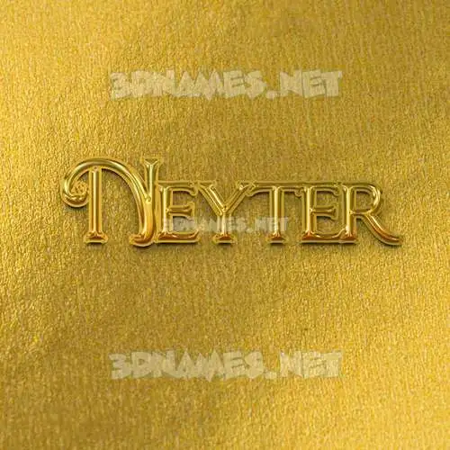 neyter in All Gold style - 3D name wallpaper neyter in All Gold style - 3D name wallpaper