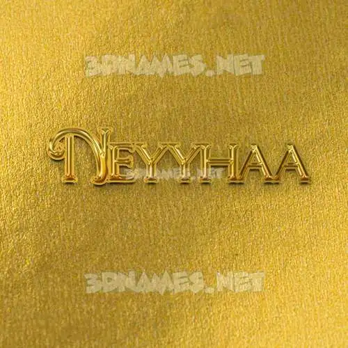 neyyhaa in All Gold style - 3D name wallpaper neyyhaa in All Gold style - 3D name wallpaper