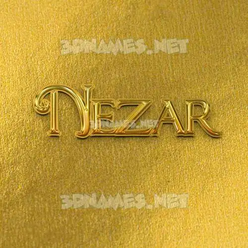 nezar in All Gold style - 3D name wallpaper nezar in All Gold style - 3D name wallpaper
