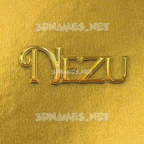 nezu in All Gold style - 3D name wallpaper nezu in All Gold style - 3D name wallpaper