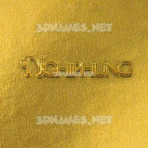 nghiphung in All Gold style - 3D name wallpaper nghiphung in All Gold style - 3D name wallpaper