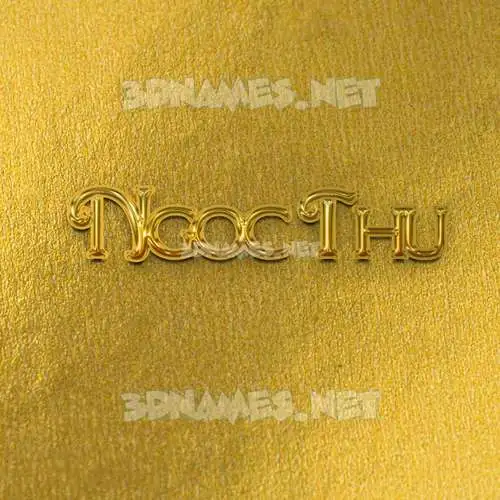 ngoc thu in All Gold style - 3D name wallpaper ngoc thu in All Gold style - 3D name wallpaper