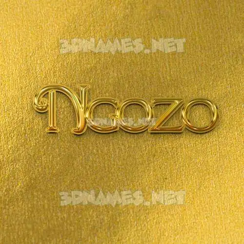 ngozo in All Gold style - 3D name wallpaper ngozo in All Gold style - 3D name wallpaper