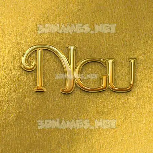 ngu in All Gold style - 3D name wallpaper ngu in All Gold style - 3D name wallpaper