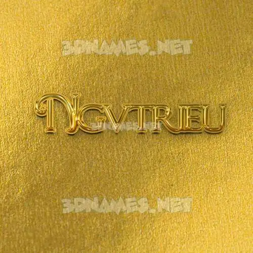 ngvtrieu in All Gold style - 3D name wallpaper ngvtrieu in All Gold style - 3D name wallpaper