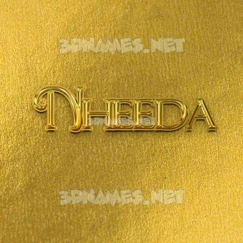 nheeda in All Gold style - 3D name wallpaper nheeda in All Gold style - 3D name wallpaper