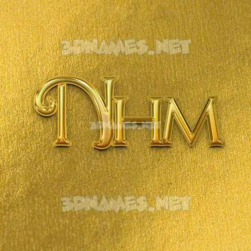 nhm in All Gold style - 3D name wallpaper nhm in All Gold style - 3D name wallpaper