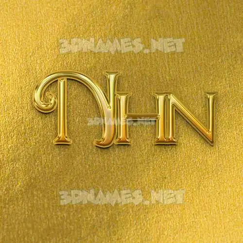 nhn in All Gold style - 3D name wallpaper nhn in All Gold style - 3D name wallpaper