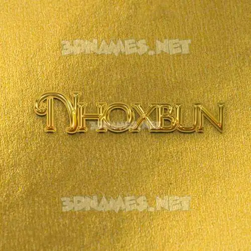 nhoxbun in All Gold style - 3D name wallpaper nhoxbun in All Gold style - 3D name wallpaper