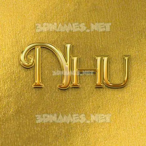 nhu in All Gold style - 3D name wallpaper nhu in All Gold style - 3D name wallpaper