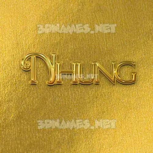 nhung in All Gold style - 3D name wallpaper nhung in All Gold style - 3D name wallpaper