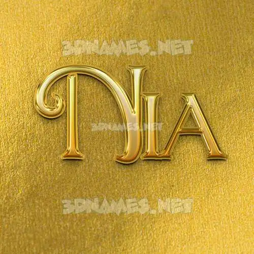 nia in All Gold style - 3D name wallpaper nia in All Gold style - 3D name wallpaper