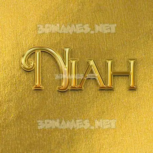 niah in All Gold style - 3D name wallpaper niah in All Gold style - 3D name wallpaper