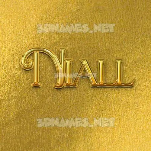niall in All Gold style - 3D name wallpaper niall in All Gold style - 3D name wallpaper