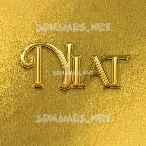niat in All Gold style - 3D name wallpaper niat in All Gold style - 3D name wallpaper