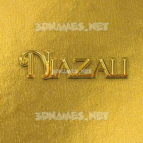 niazali in All Gold style - 3D name wallpaper niazali in All Gold style - 3D name wallpaper