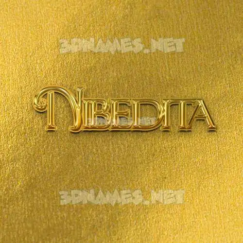 nibedita in All Gold style - 3D name wallpaper nibedita in All Gold style - 3D name wallpaper