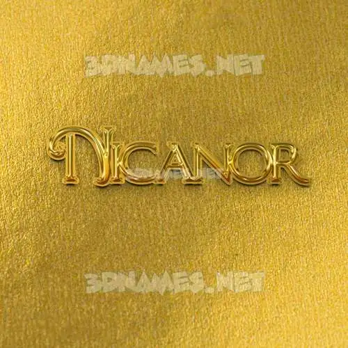 nicanor in All Gold style - 3D name wallpaper nicanor in All Gold style - 3D name wallpaper